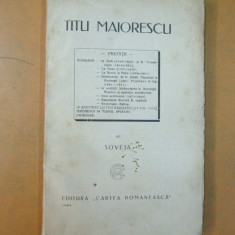 Titu Maiorescu biografia de Soveja Bucuresti 1934 200
