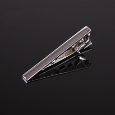 ac metalic cravata Men Metal Silver Tone Simple Necktie Tie Bar ac cravata foto