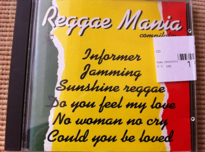 reggae mania compilatie various hits disc cd muzica reggae editie vest hituri foto