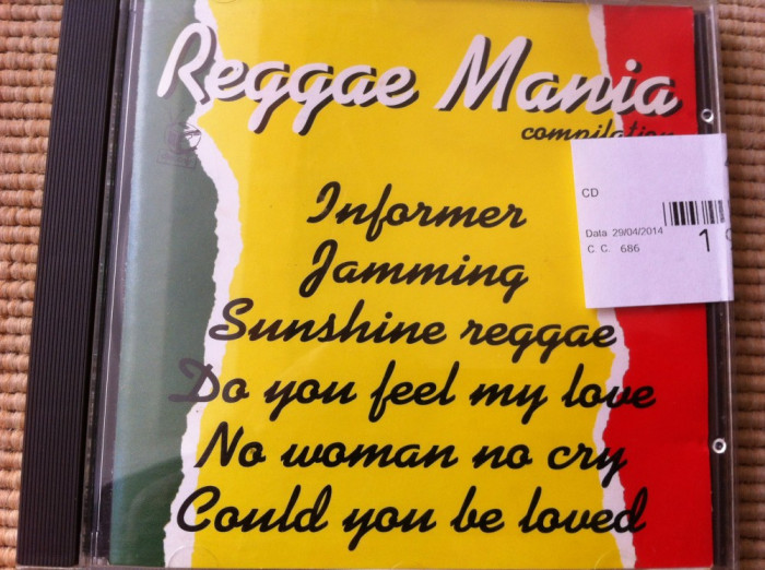 reggae mania compilatie various hits disc cd muzica reggae editie vest hituri