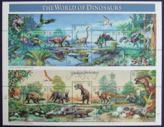 USA 1996 - DINOZAURI, 14 VALORI IN M/SH NEOBLITERATA - E3225 foto