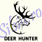 Deer Hunter_Tatuaje de Perete_Sticker Decor_Cod:WALL-702-Dim: 25 cm. x 21.2 cm.