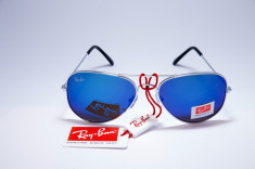 Ochelari Ray Ban Aviator Cadou!!(Saculet,Laveta)TRANSPORTUL GRATUIT foto