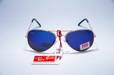 Ochelari Ray Ban Aviator Cadou!!(Saculet,Laveta, )TRANSPORTUL GRATUIT foto