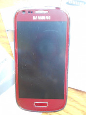 SAMSUNG GALAXY S3 MINI RED IMPECABIL foto