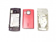Carcasa Nokia 6700 Slide Originala 3 Piese Swap Rosie foto