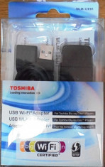 Stick wirelessToshiba,dual band 2,4 si 5 GHZ , a,b,g,n-300MHz full ,USB 2.0 foto