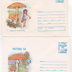 bnk fil Set 2 intreguri postale 1993 - Ciuperci - Natura `93