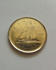 Moneda 10 centi - CANADA, anul 1998 *cod 91 a.UNC foto