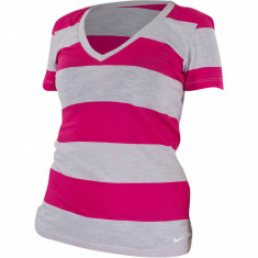 Tricou femei Nike SS V-Neck Tee Stripe #1000000151268 - Marime: XS foto