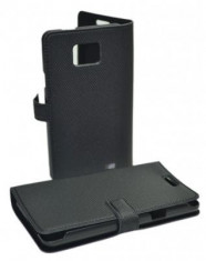 Husa flip Samsung Galaxy S2 i9100 Book Case Neagra foto