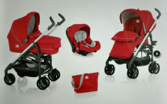 Carucior 3 in 1 Inglesina Zippy Pro 2014 (rosu) foto