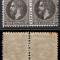 1879 Carol I Bucuresti II , pereche MNH 1 1/2 bani negru