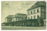 801 - TEIUS, Railway Station, Romania - old postcard - used - 1926, Circulata, Printata