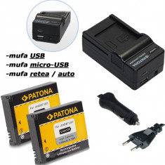 1 PATONA | Incarcator 4in1 USB+ 2 Acumulatori pt GOPRO HD HERO 1 2 960 AHDBT-001 foto