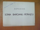 Sonia Barcianu - Petrascu catalog expozitie pictura 1969 Bucuresti Victoriei