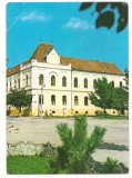 % carte postala (marca fixa)-MURES-Reghin-Scoala nr 2, Circulata, Fotografie