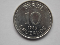 10 CRUZADOS 1988 BRAZILIA foto