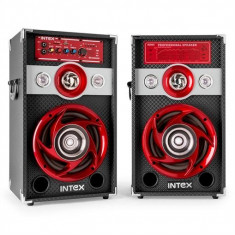 Intex DJ Karaoke 601K vorbitor pa pereche de USB SD cu LED-uri foto