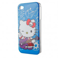 Husa Protectie Spate OEM Hello Kitty Rock&amp;#039;n&amp;#039;roll pentru Apple iPhone 4 / 4S foto