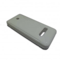 Husa Protectie Spate OEM S-Line Silicon alba pentru Nokia Asha 301 foto