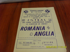 program Romania - Anglia foto