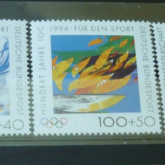 GERMANIA 1994 – JOCURI OLIMPICE, serie DEPARAIATA nestampilata, B38
