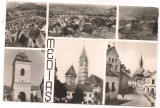 % carte postala (ilustrata)-MEDIAS-Jud Sibiu, Circulata, Fotografie