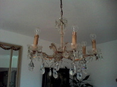 2 candelabre sticla Murano foarte vechi foto