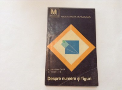 Despre numere si figuri H.Rademacher,O.Toeplitz ,RM1,RM2,RF10/3 foto