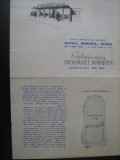 Program teatru stagiunea 1958 - Profesiunea doamnei Warren / Teatrul Municipal