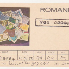 bnk cp Romania Carte postala QSL 1981
