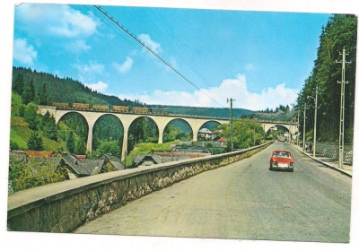 % carte postala (ilustrata)-BORSEC-Podul foto