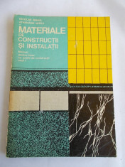 MATERIALE DE CONSTRUCTII SI INSTALATII- Nicolae Mihail, Athanasie Mirea foto