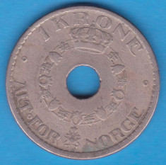 (M81) MONEDA NORVEGIA - 1 KRONE 1925 foto