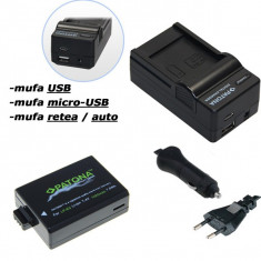 PATONA | Incarcator 4in1 USB + Acumulator PREMIUM pt CANON LP-E5 LPE5 | 1020mAh foto