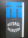 Program teatru stagiunea 1968-1969 - Ofiterul recrutor / Teatrul Mic