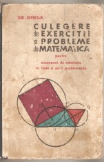G.Gheba-Culegere de exercitii si probleme de matematica foto