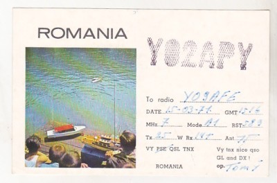 bnk cp Romania CP QSL 1971 foto