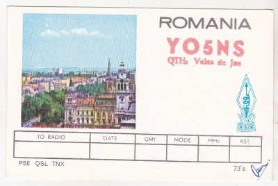 bnk cp Romania CP QSL 1973 - YO Awards program - YO-DX foto