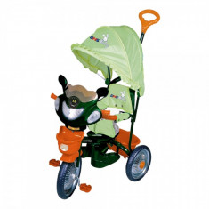 Tricicleta cu roti de metal 107A-4 Jolly Ride Green DHS foto