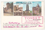 Bnk cp Romania CP QSL 1989 - Imagini din Bucuresti, Circulata, Printata