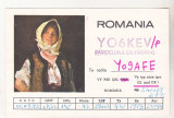 bnk cp Romania CP QSL 1973 - picturi