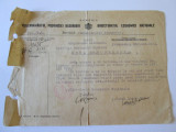 DOCUMENT CU ANTET SI STAMPILA GUVERNAMANTUL PROVINCIEI BASARABIA 1944, Europa, Documente