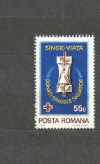 Romania 1981 - MEDICINA, CRUCEA ROSIE DONATORI DE SANGE, timbru mnh AA22 foto