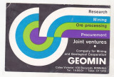 Bnk cp Romania CP QSL 1978 Geomin, Circulata, Printata