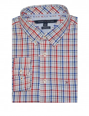 Camasa Tommy Hilfiger Men&amp;#039;s Classic Fit Plaid Shirt rosie masura M si L foto