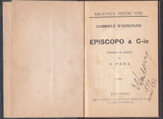 GABRIELE D&amp;#039;ANNUNZIO - EPISCOPO &amp;amp; C-IE ( INTERBELICA, RELEGATA ) foto