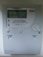 CONTOR NOU ELECTRONIC TRIFAZAT AEM CU LCD -CST-0410 foto