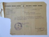 DOCUMENT CU ANTET SI STAMPILA GUVERNAMANTUL PROVINCIEI BASARABIA 1943, Europa, Documente